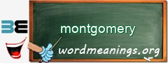 WordMeaning blackboard for montgomery